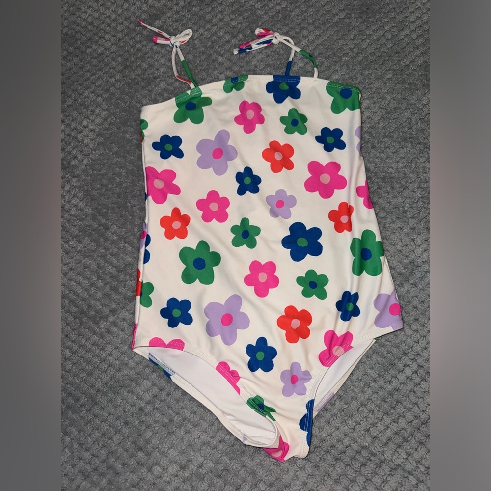 Cotton On Kids Girls 9-10 Floral One Piece Swimsuit Multicolor